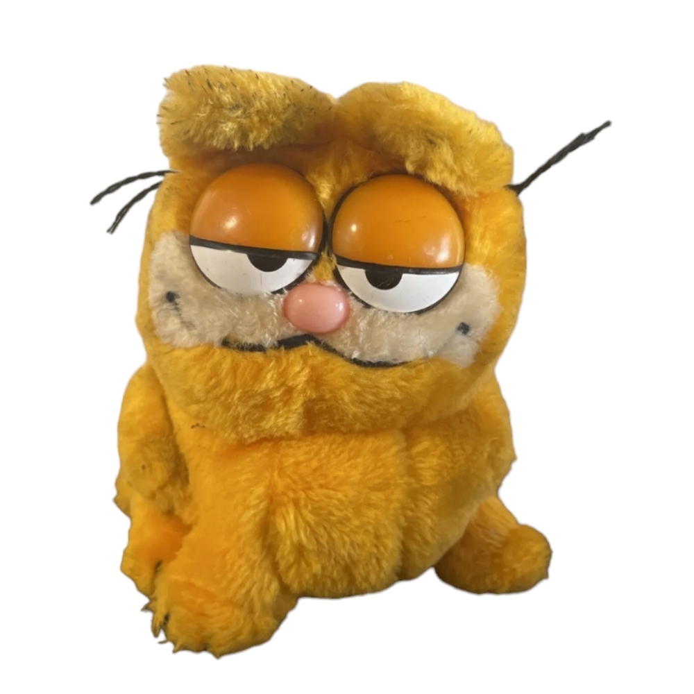 VINTAGE 1981! DAKIN Garfield Sitting Fat Cat Stuffed Animal